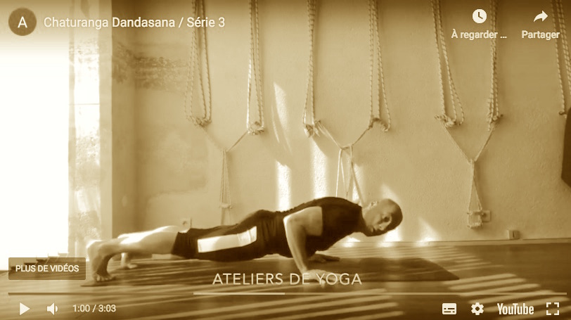 Chaturanga Dandasana, Ateliers de Yoga , Paris 14
